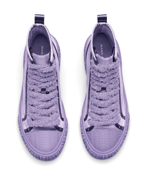 Marc Jacobs ザ サテン ハイ トップ スニーカー Purple