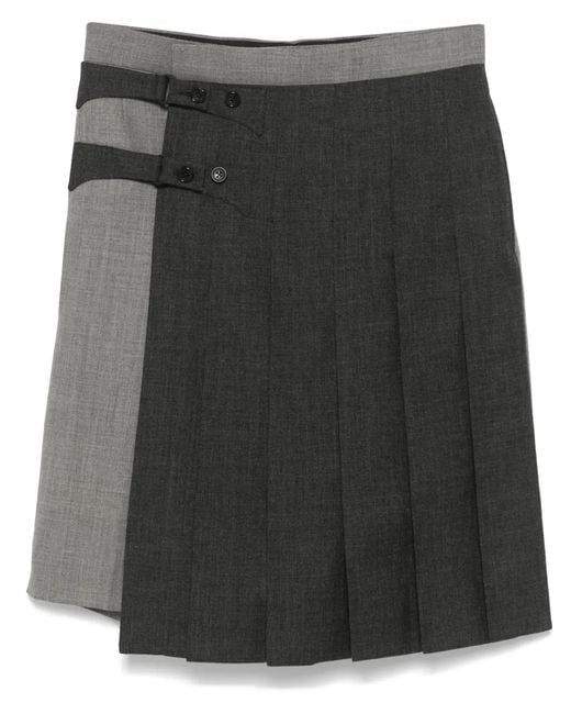 Thom Browne Black Adjustable-Strap Skort for men
