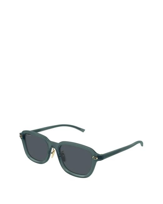 Gucci Gray Square-Frame Sunglasses