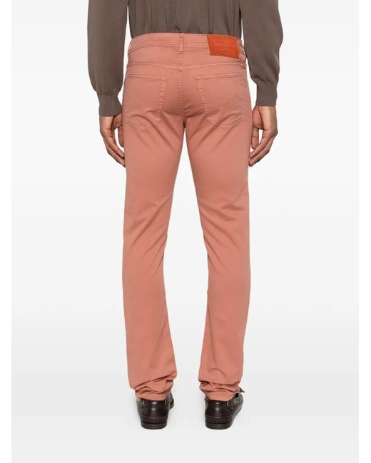 Jacob Cohen White Bard Five-Pockets Jeans for men