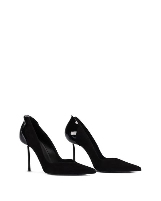 Le Silla Black 100Mm Petalo Heeled Pumps