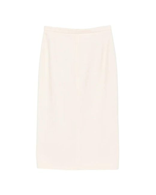 N°21 White High-Waisted Pencil Skirt