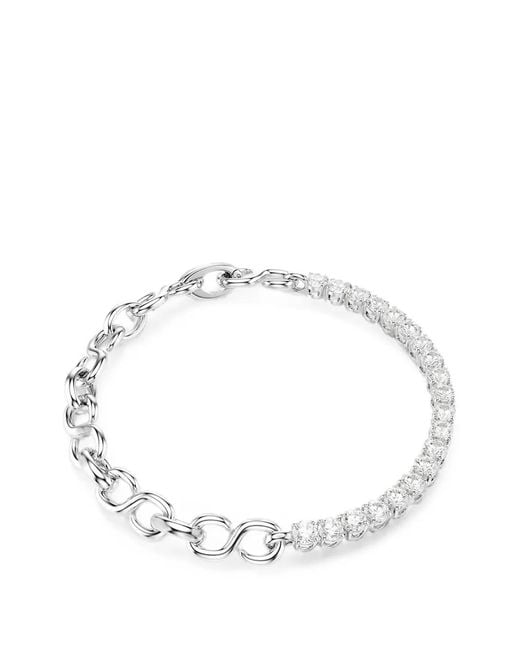 Swarovski White Crystal-Embellished Bracelet