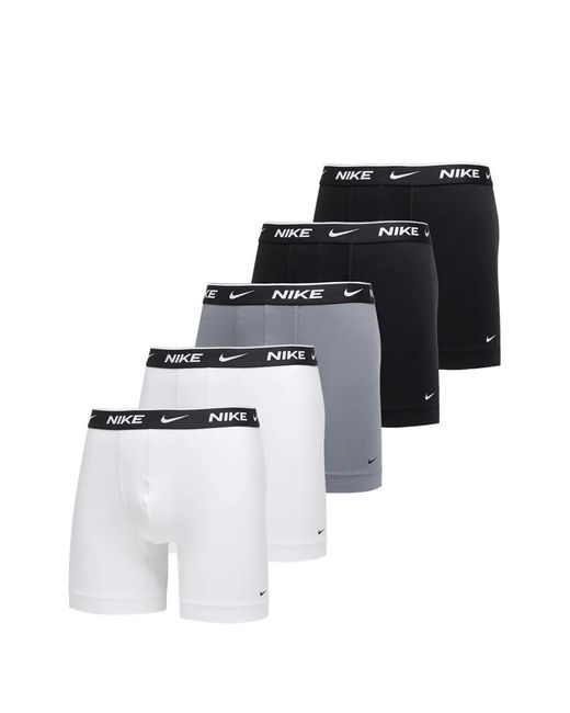 Nike Blue Logo-Waistband Boxers (Pack Of Five) for men