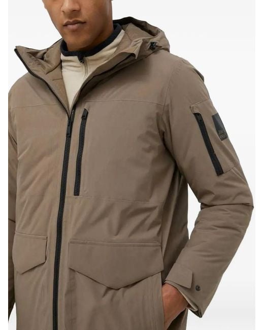 Jack Wolfskin Brown Hooded Zip Jacket for men