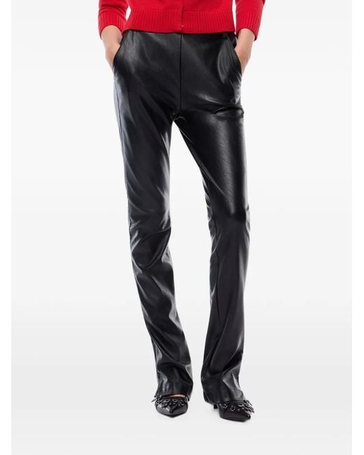 Pinko Black Split-Cuff Trousers