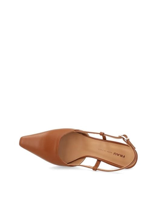 Frau Brown Escarpins Pointus En Cuir À Bride Arrière