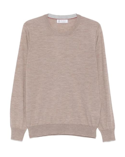 Jersey de cachemira Brunello Cucinelli de hombre de color Brown