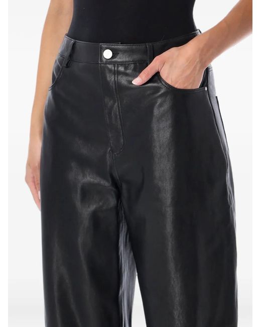 Arma Black Ece Leather Barrel Trousers