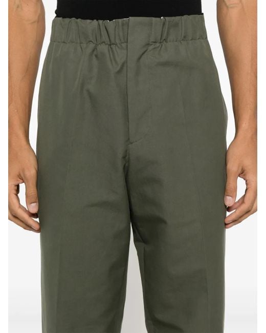 Jil Sander Broek Met Toelopende Pijpen in het Green voor heren