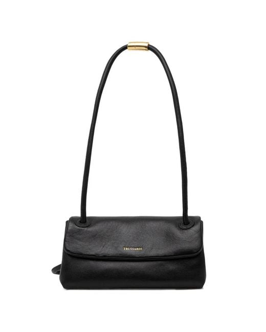Trussardi Black Mini Orbita Shoulder Bag