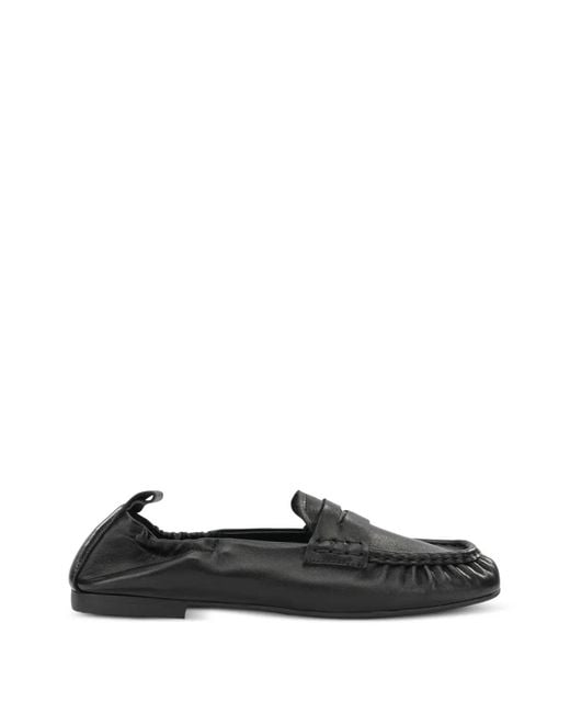 COPENHAGEN Black Elasticated Leather Loafers