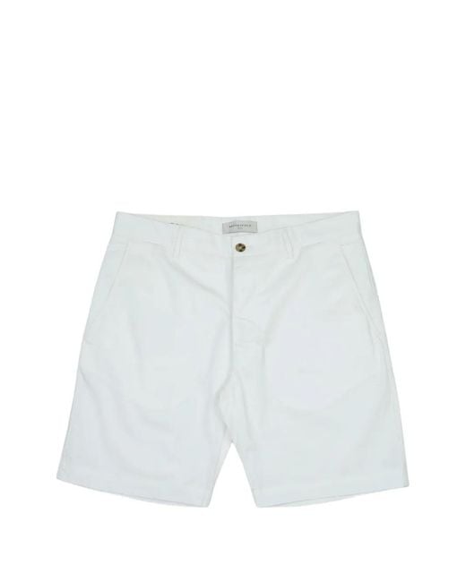Brooksfield White Chino Shorts for men