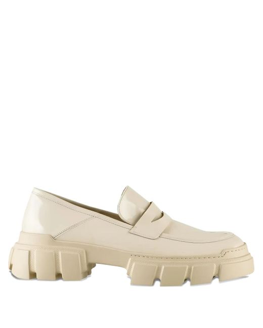 Högl Natural Vince Chunky-Sole Leather Loafers