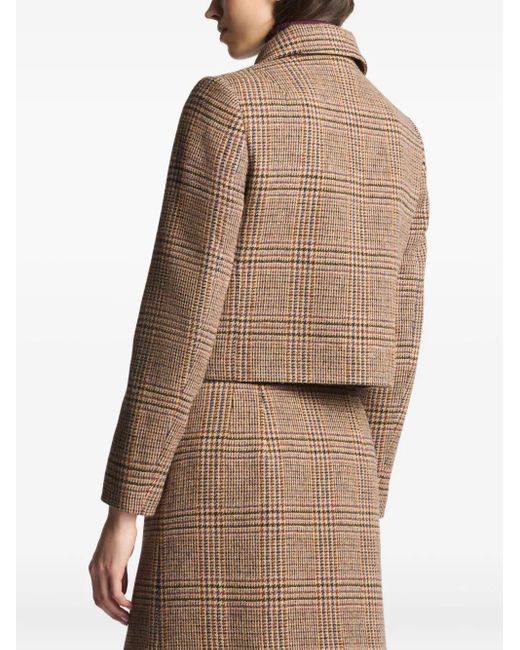 Fay Brown Checked Jacket