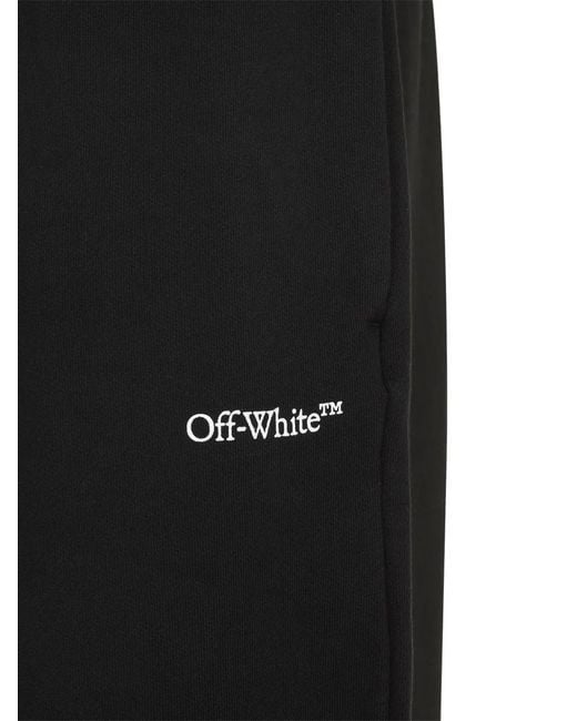 Off-White c/o Virgil Abloh Black Scribble Diagonal Sweatpants for men