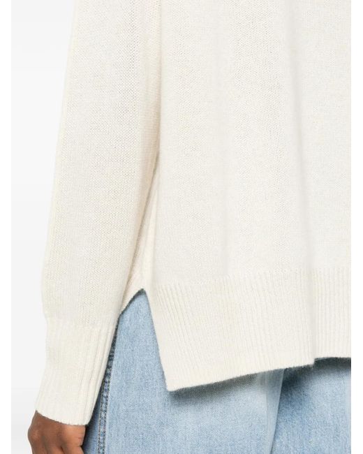 Allude Natural Round-Neck Knitwear