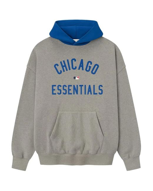 Fear Of God Blue X Mlb Cubs Graphic Hoodie for men