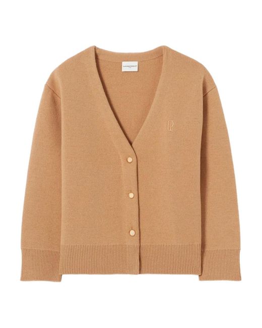 Claudie Pierlot Natural Oversized Knit Cardigan
