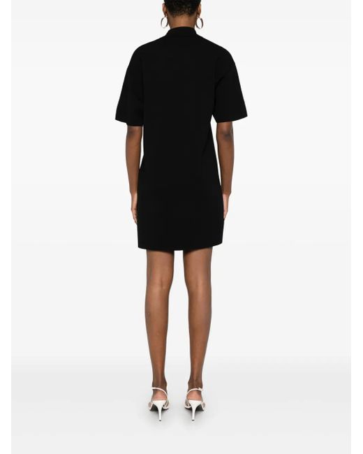P.A.R.O.S.H. Black Roma Mini Dress