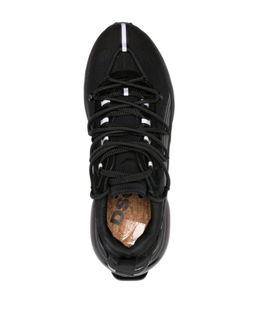 DSquared² Black Bubble Chunky Sneakers for men