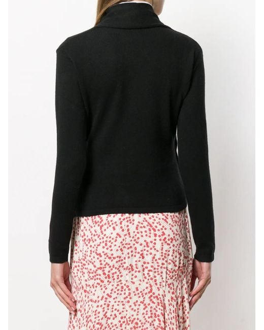 Philo-Sofie Cashmere Black Wrapped Front Jumper