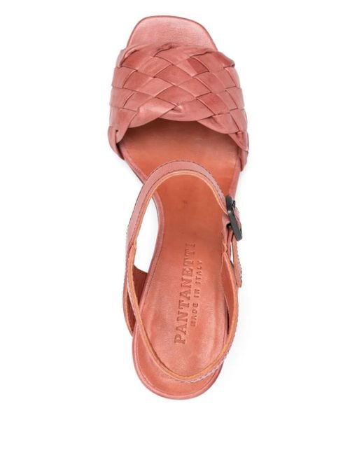 Pantanetti Pink 80Mm Leather Sandals