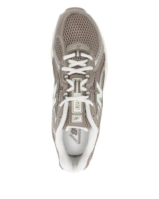 New Balance White 740 Sneakers mit Netzeinsatz