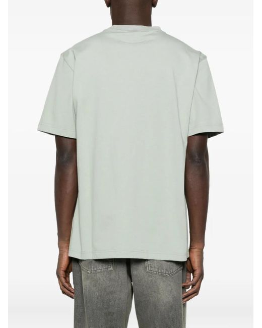 Daily Paper Gray Logo-Embroidered T-Shirt