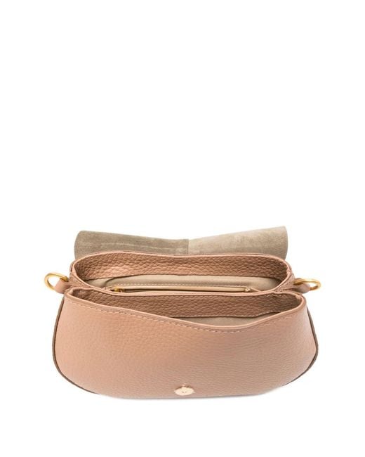 Gianni Chiarini Natural Helena Round Leather Shoulder Bag