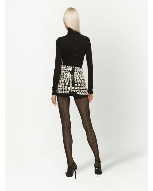 Dolce & Gabbana Black Kim Dolce&Gabbana High-Waisted Embellished Briefs