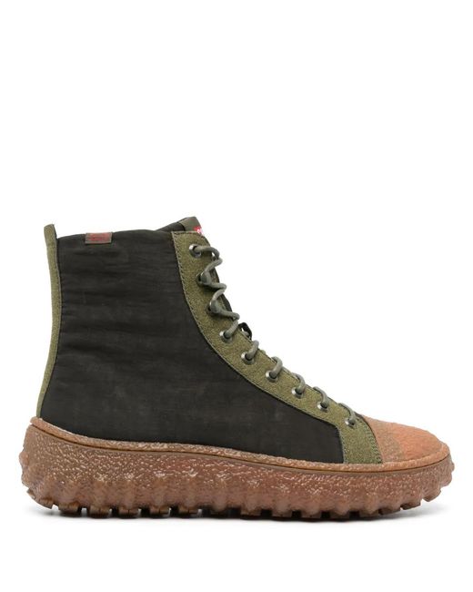 Camper メンズ ブラウン Ground レザー スニーカー