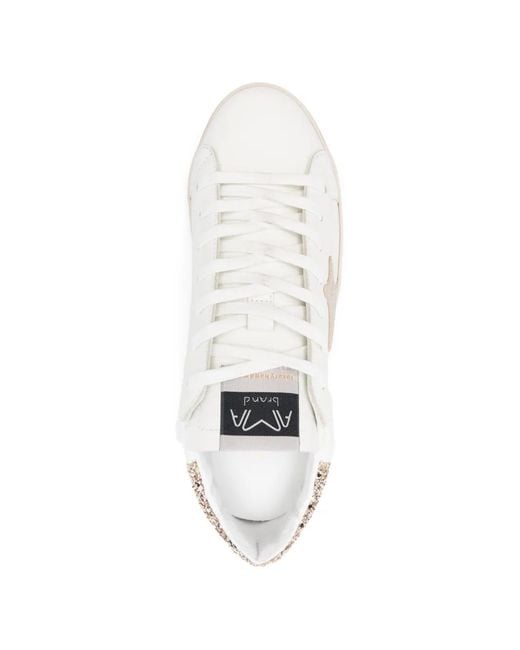 AMA BRAND White Logo Sneakers