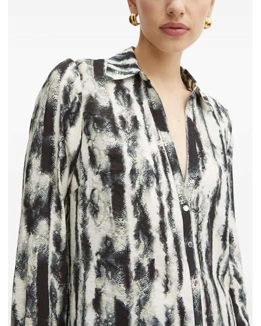 Morgan Gray Abstract-Print Shirt