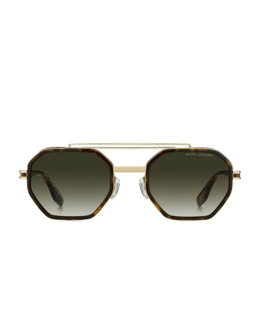 Marc Jacobs Green Geometric-Frame Sunglasses for men