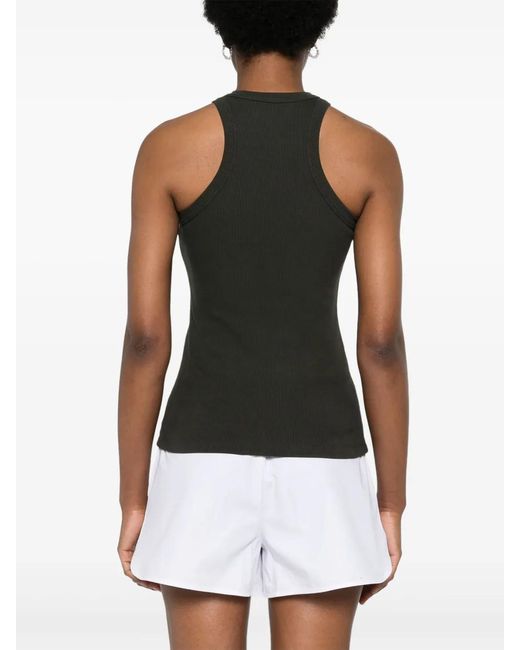 MODES GARMENTS Black Ribbed Tank Top