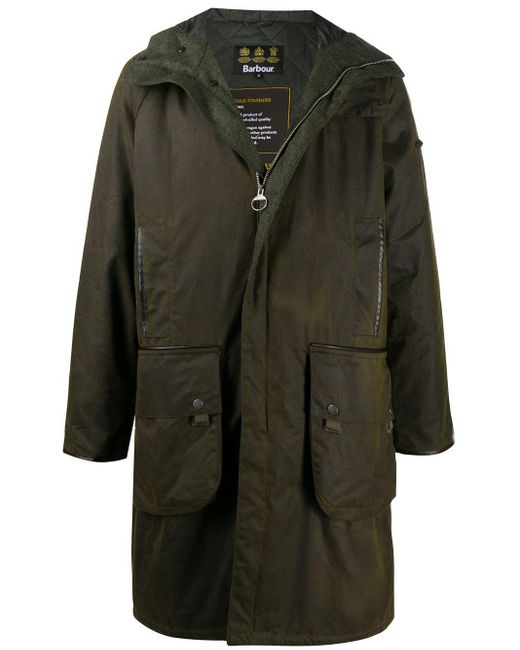 Barbour Green Supa-hunting Zip-up Parka Jacket for men