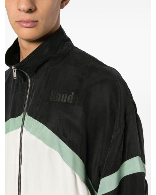 Rhude Gestreifte Awakening Sportjacke in Black für Herren