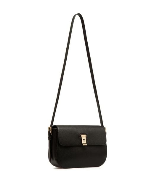 Bally Black Lock Me Shoulder Bag