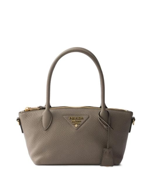 Prada Metallic Leather Mini Handbag