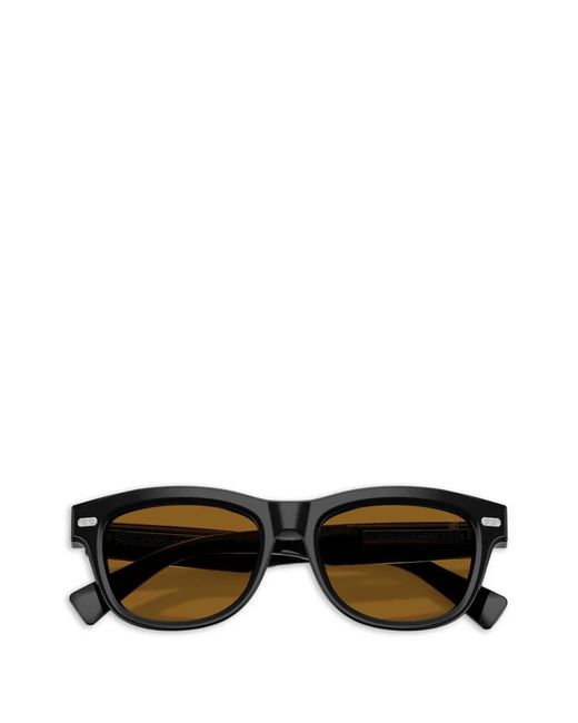 Brunello Cucinelli Black Rectangle-Frame Sunglasses for men