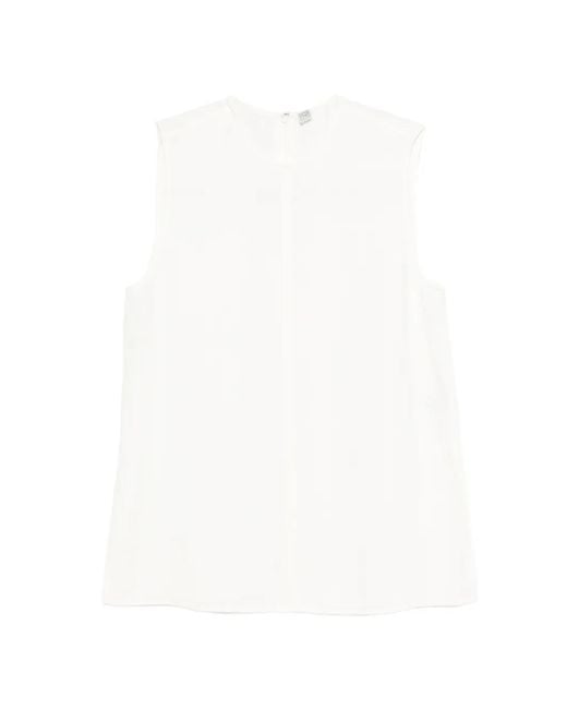 Totême White Sleeveless Top
