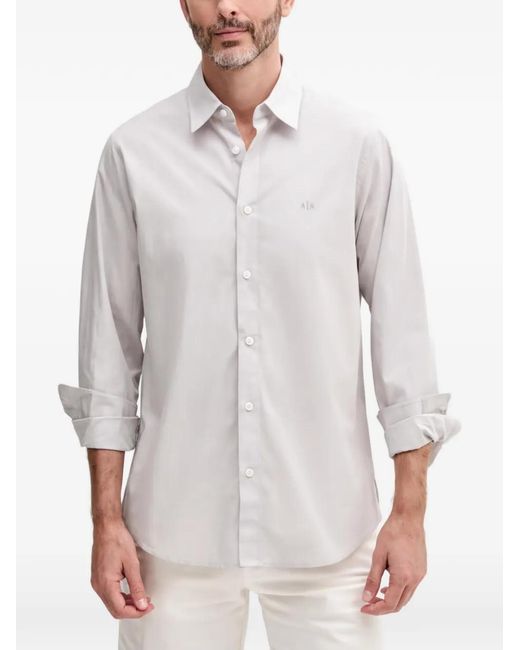 ARMANI EXCHANGE White Buttoned Shirt for men