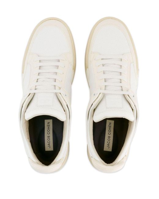 Jacob Cohen Sneakers Met Vlakken in het White voor heren