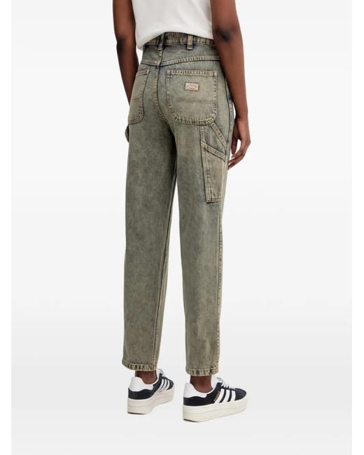 Dickies Green Patch-Pocket Jeans