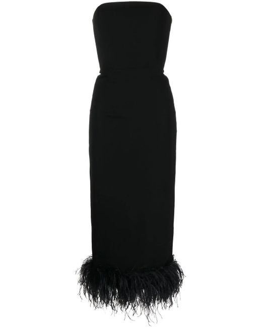 16Arlington Strapless Jurk in het Black