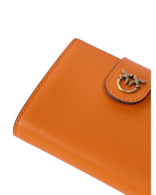 Pinko Orange Logo-Detail Wallet