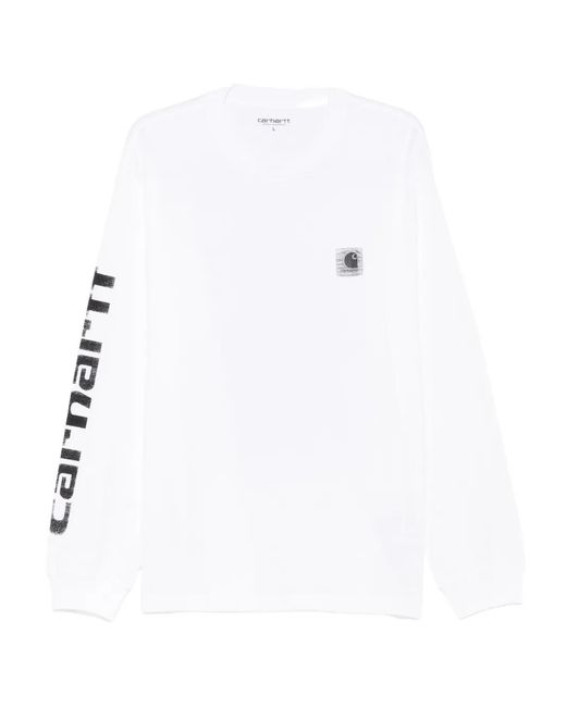 Camiseta Archive Script Carhartt de hombre de color White