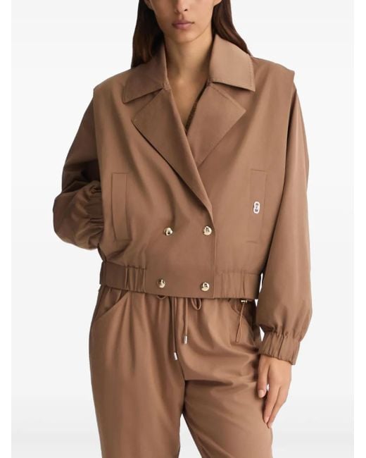 Liu Jo Brown Double-Breasted Jacket