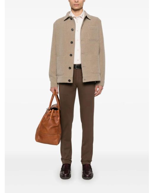 Circolo 1901 Natural Ribbed-Knit Jacket for men